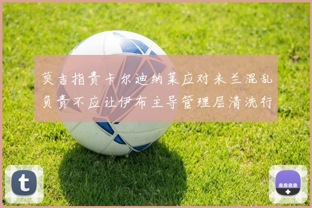 莫吉指责卡尔迪纳莱应对米兰混乱负责不应让伊布主导管理层清洗行动